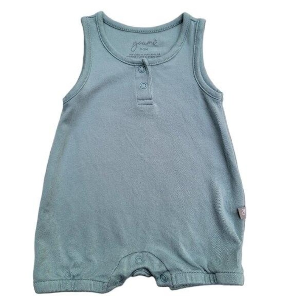 Goumi Bamboo & Organic Cotton Bubble Shorty Romper‎ Size 0-3m